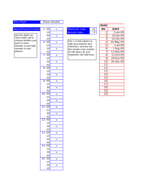 template vacation printable form