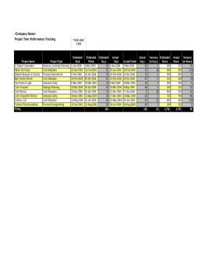 template tracker form