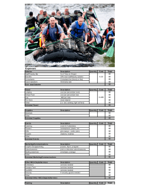 team travel budget template