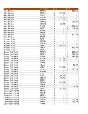 Sales Report Template