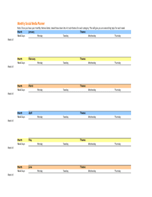 social media templates make form