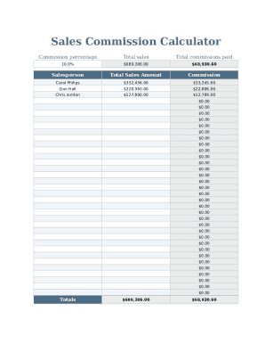 Sales Commission Calculator