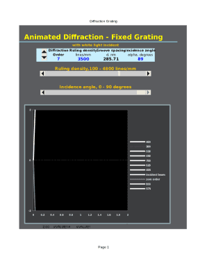 animated diffraction fillable form