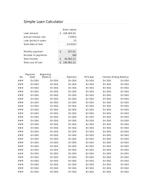 calculation mortgage payments