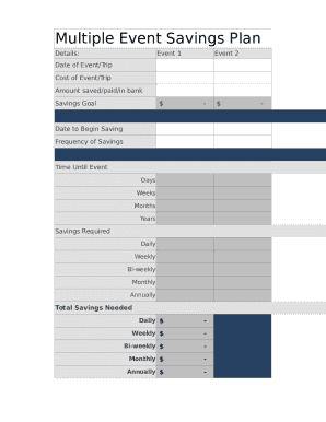 Multiple Event Savings Plan