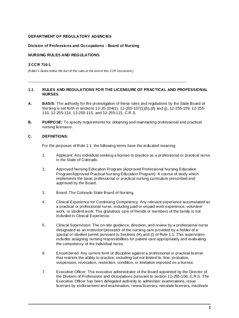 NURSING RULES AND REGULATIONS Doc Template pdfFiller