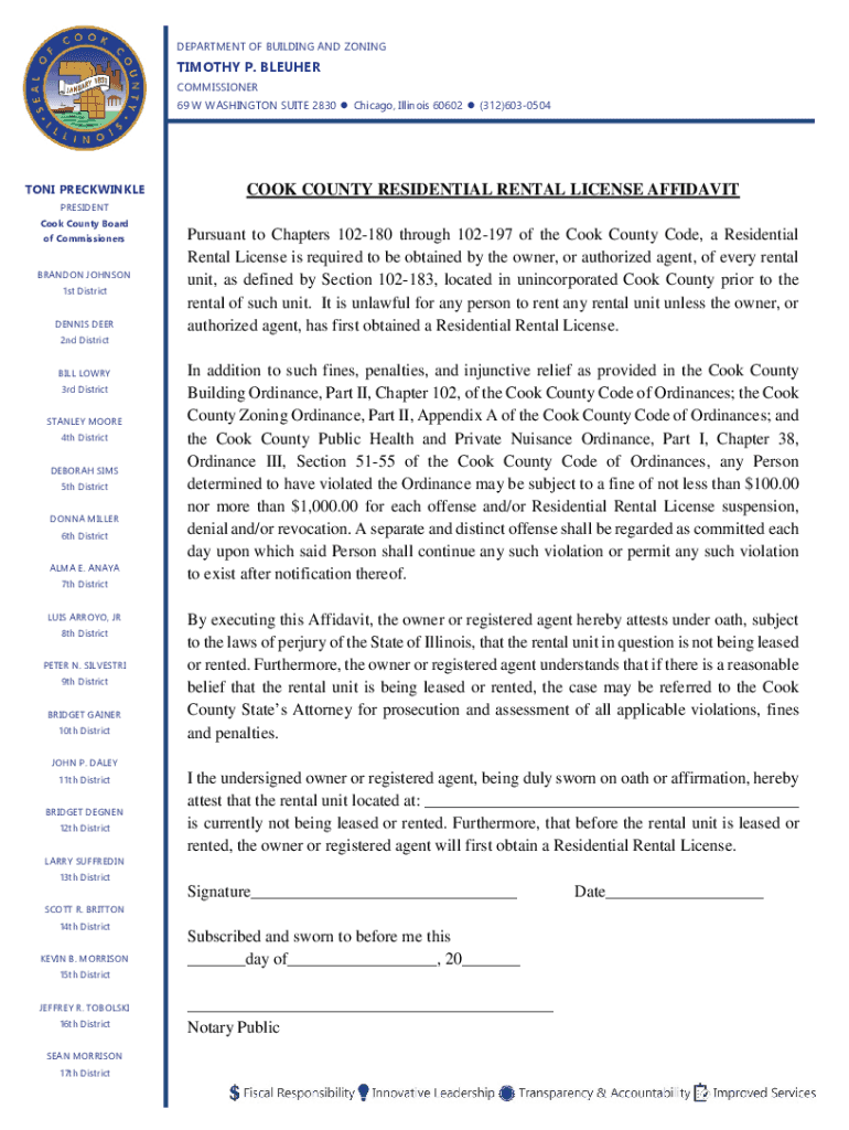 Rental Affidavit - Fill Online, Printable, Fillable, Blank | pdfFiller
