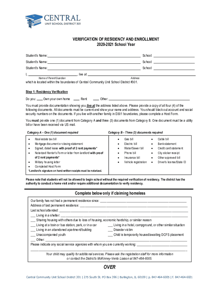 Fillable Online Proof of Residency Letter - Edit, Fill, Sign ...