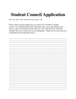student council essay
