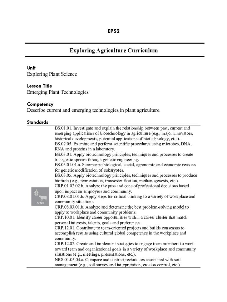 Fillable Online Science AZ Plants Grades K2 Life Science Unit Fax