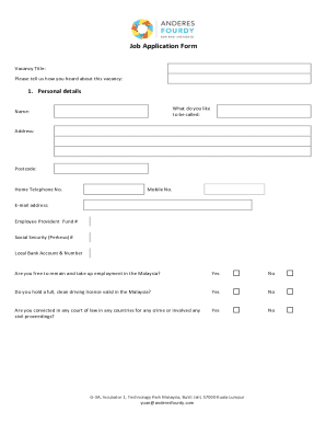 AF Job Application Form.doc