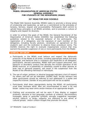 Model Organization of American States : Department of ...