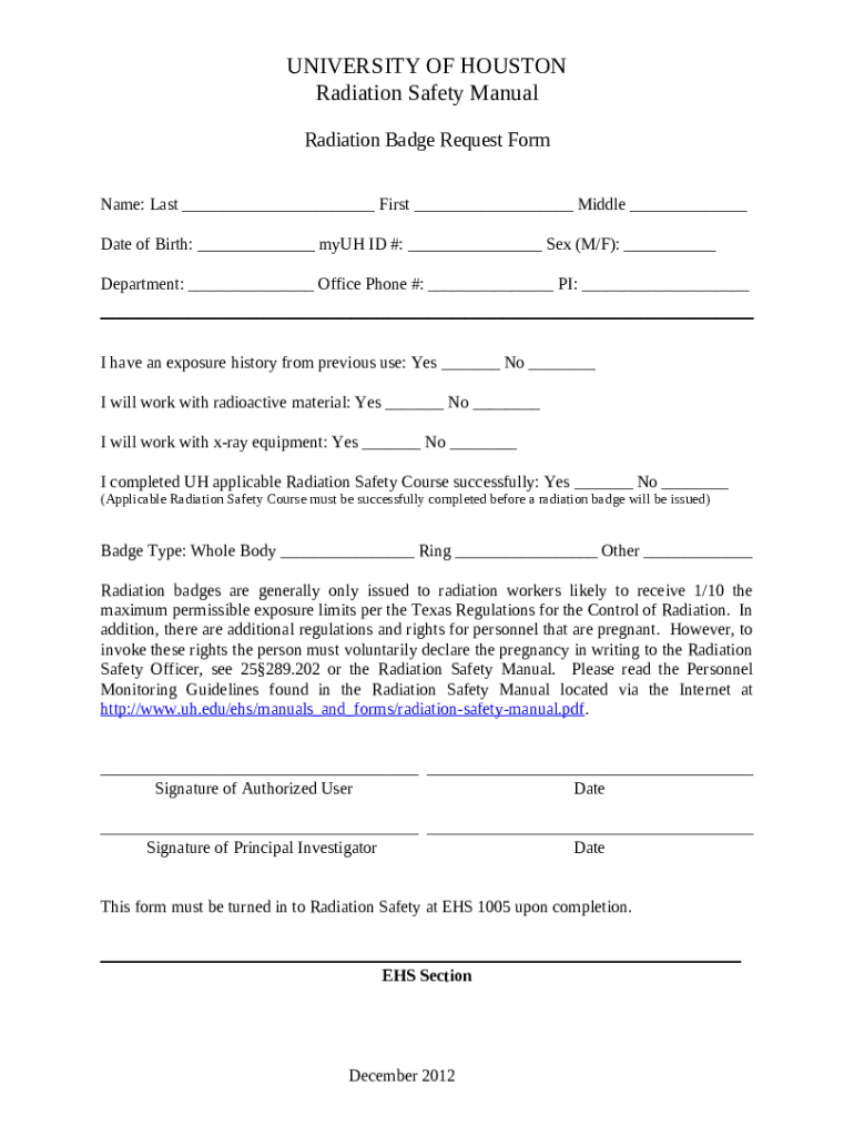 Radioisotope Package Survey and Wipe Test Doc Template pdfFiller