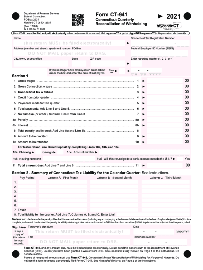 2021 ct form Preview on Page 1