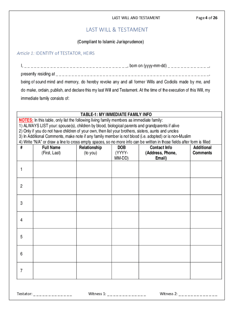 canada last will testament Preview on Page 1