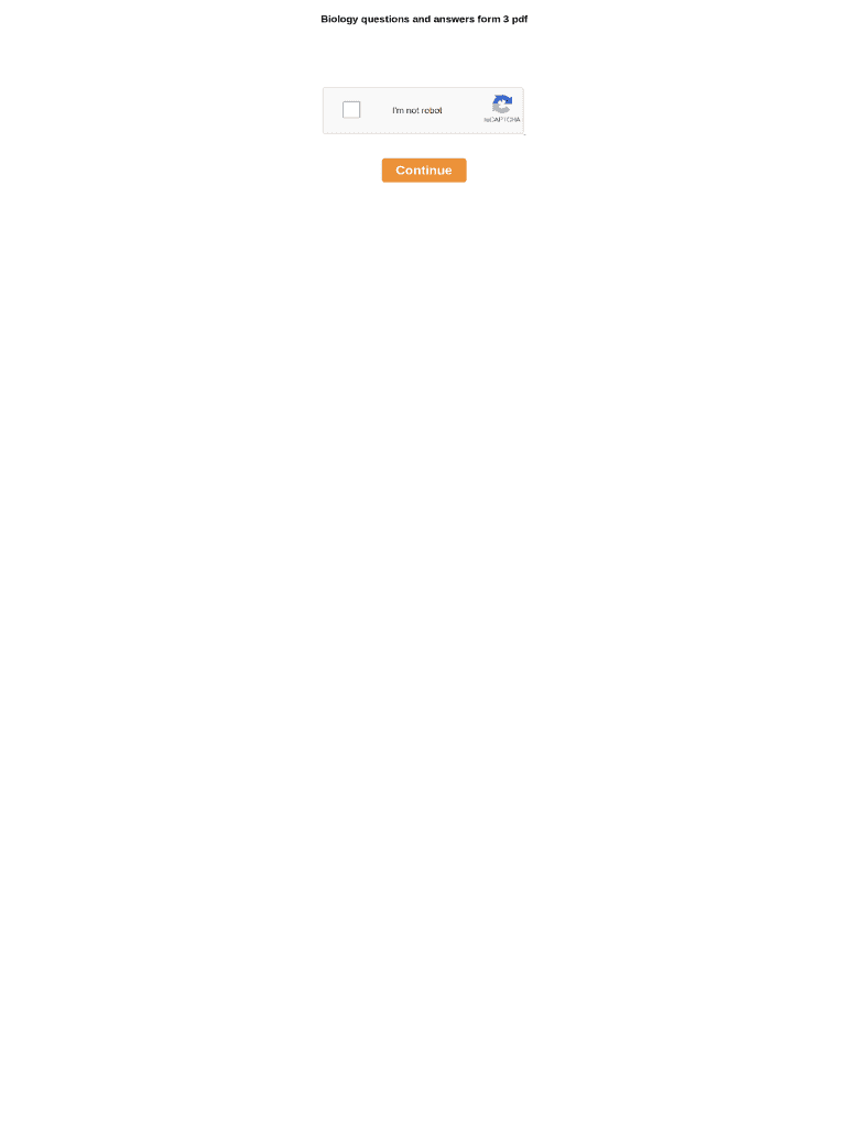 Fillable Online Biology Questions And Answers Form 3 Pdf Biology