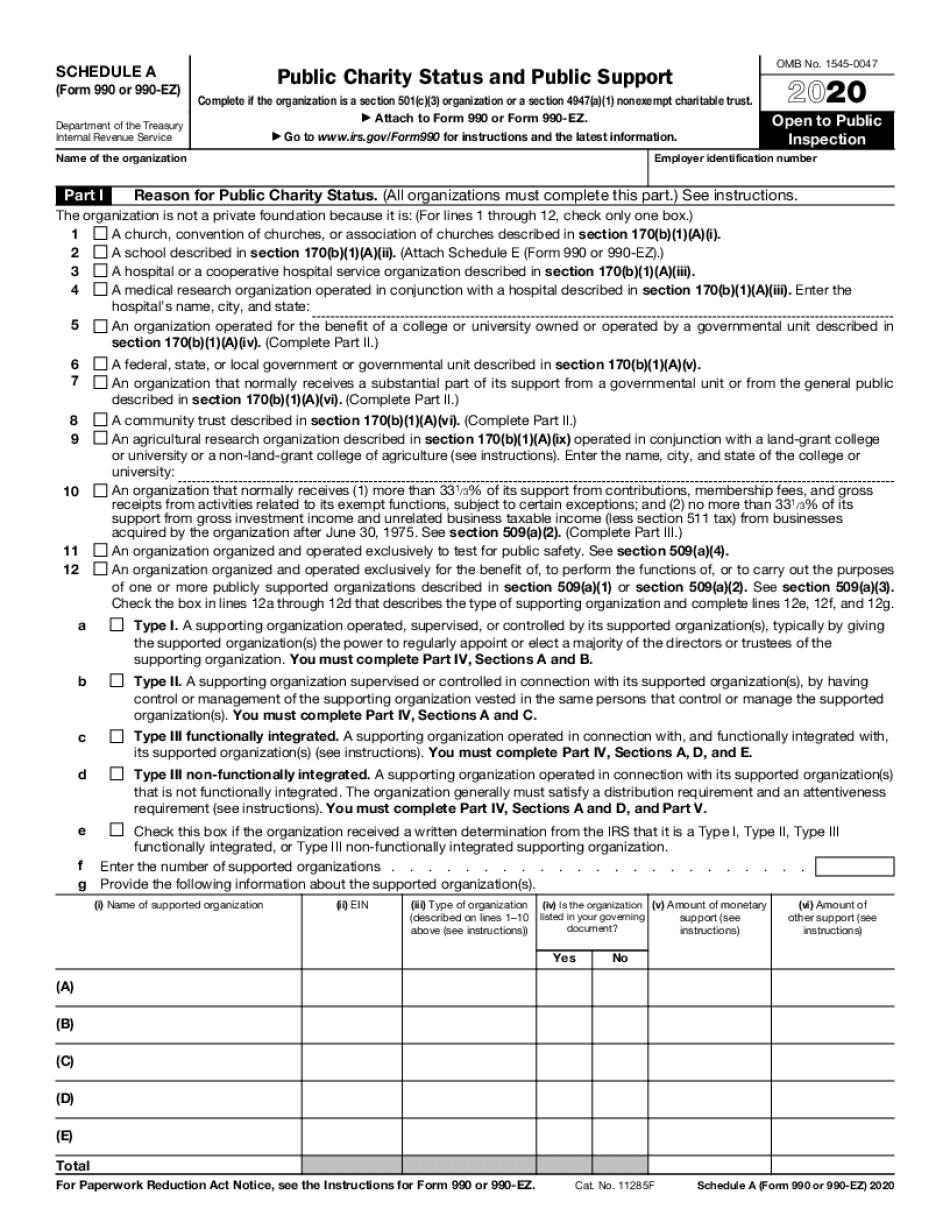 OCR Form 990 Ez Schedule A And Cope With Bureaucracy