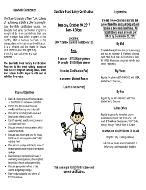 ServSafe food safety certification program is