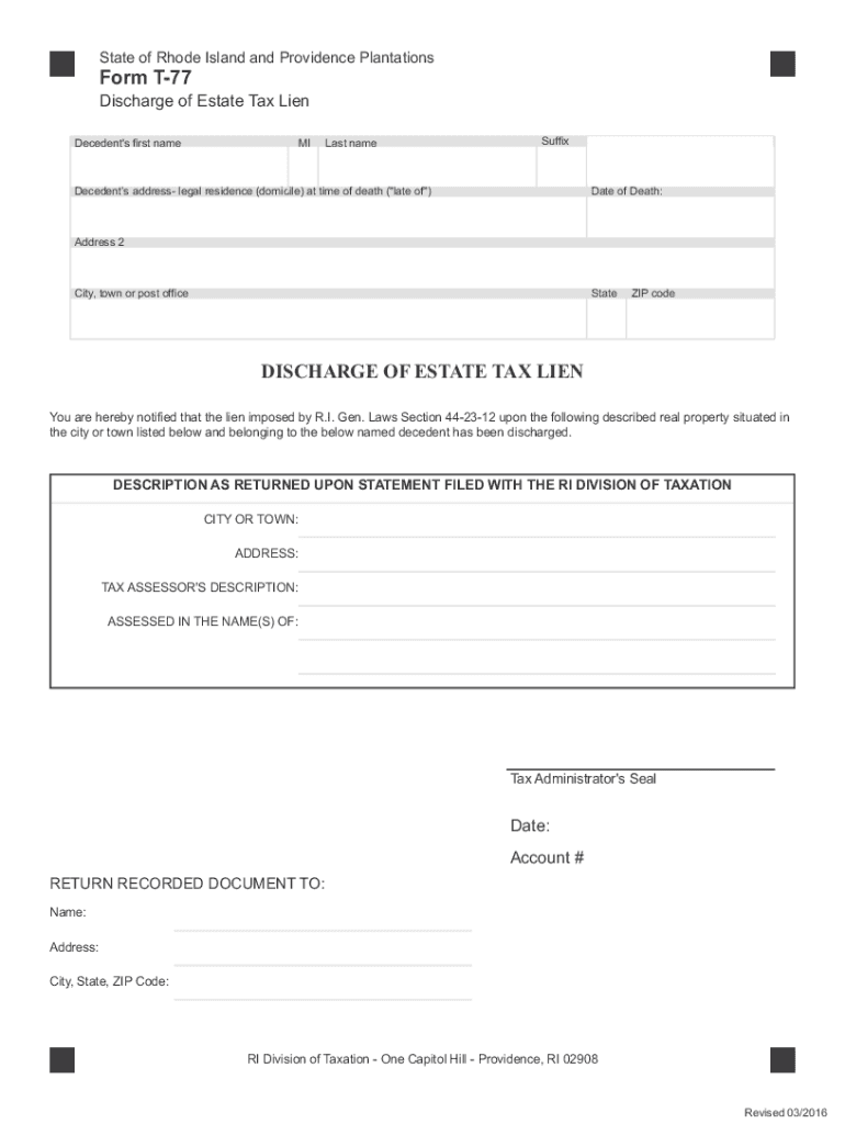 ri estate tax lien Preview on Page 1