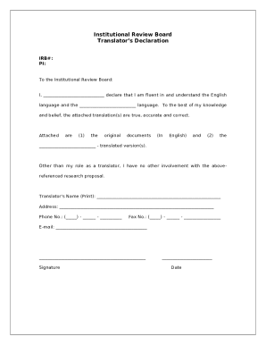 Translators Declaration - The University of Alabama