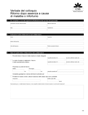 Verbale del colloquio
