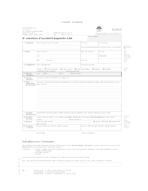 Déclaration d’accident-bagatelle LAA