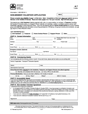 iMIS Entry for Non-Members - Girl Guides of Canada.