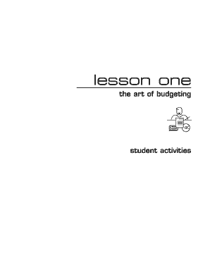 The Art of Budgeting Student Activity