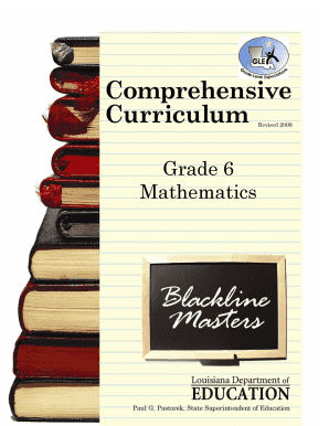 Grade 6 Mathematics Vocabulary Card