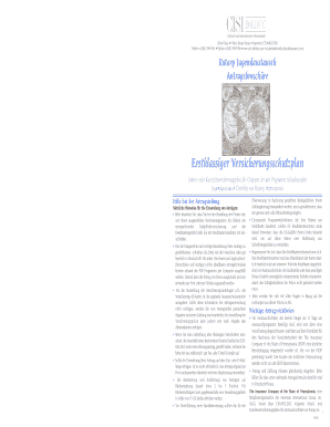 Rotary Jugendaustausch-Versicherungsantrag