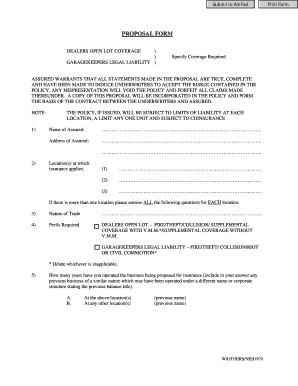 PROPOSAL FORM - Amfed