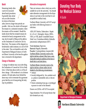 Body Donation Consent Form