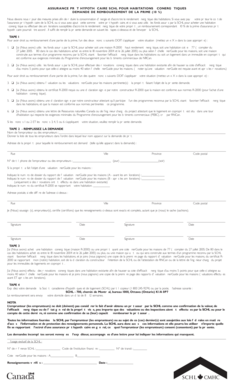 ASSURANCE PRÊT HYPOTHÉCAIRE SCHL POUR HABITATIONS ÉCONERGÉTIQUES