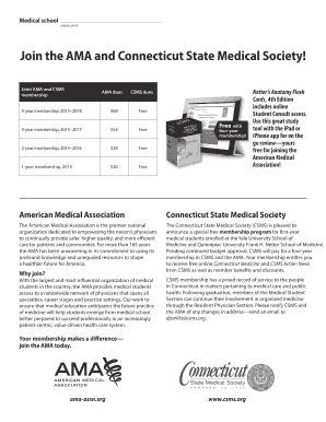 AMA and CSMS Medical Student Membership Application