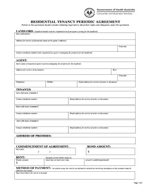 Residential Tenancy Periodic Agreement