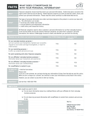 CitiMortgage Privacy Notice