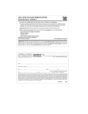 Ugly Stik Rod Cash Rebate Form