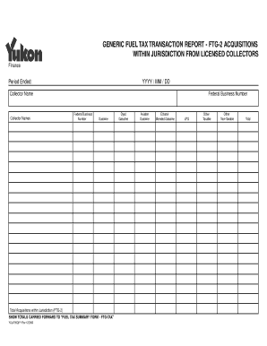 Fuel Tax Transaction Report