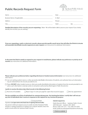 Public Records Request Form