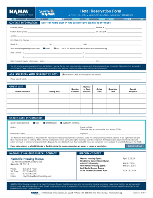 Hotel Reservation Form