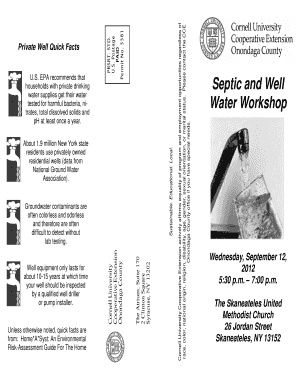 Well Water Testing Registration Form