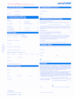 Arcor-DSL Geschäftskundenvertrag