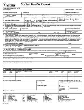 Medical Benefits Claim Form