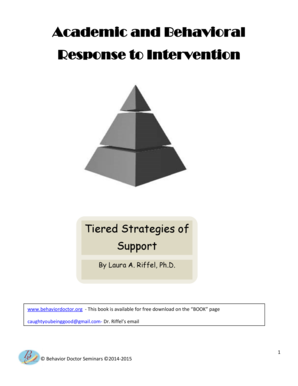Response to Intervention Pre-Test