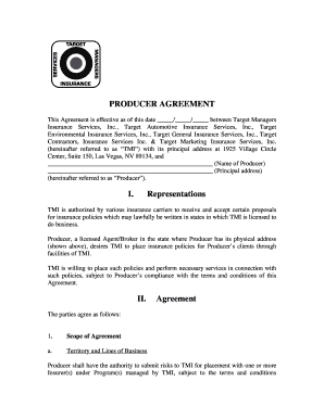 Producer Agreement