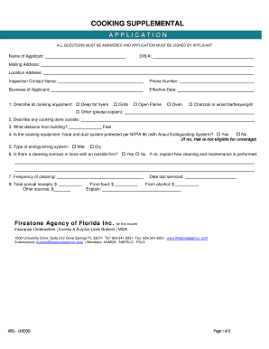 Cooking Equipment Application