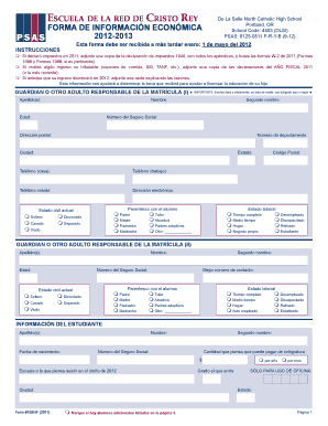 Forma de Información Económica