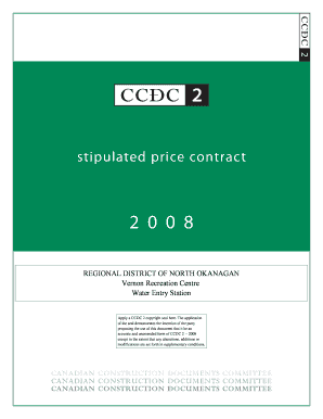 CCDC 2 Stipulated Price Contract