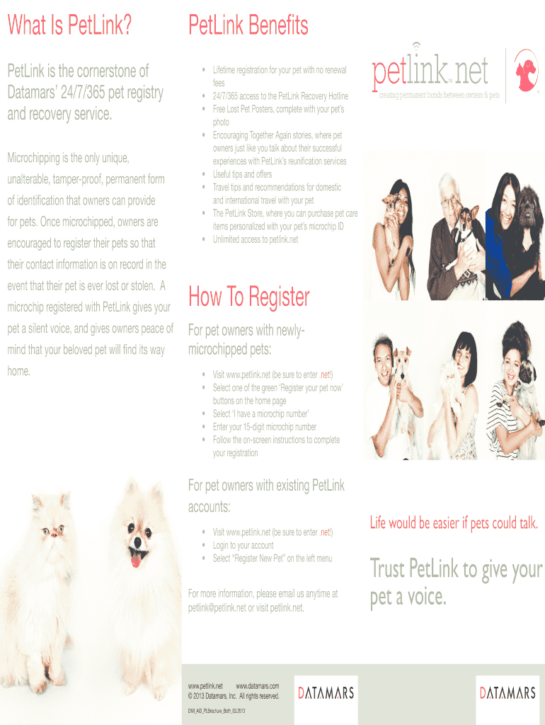 Fillable Online What Is PetLink Fax Email Print pdfFiller