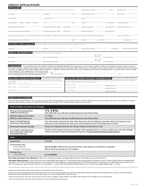Credit Application Form